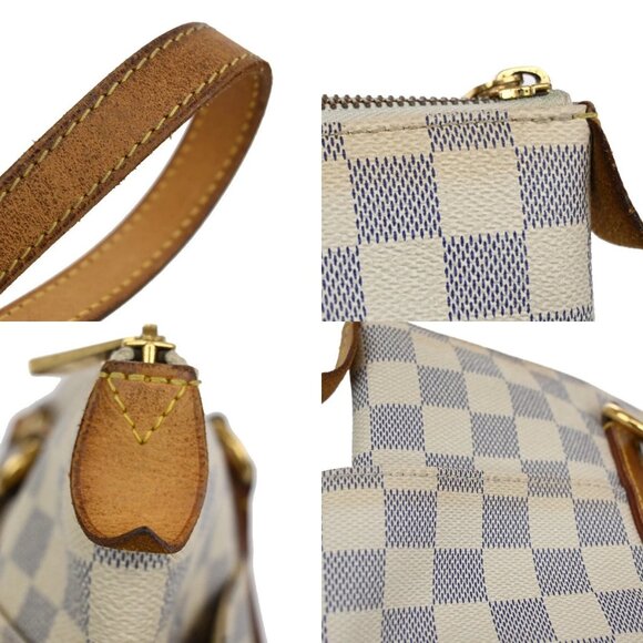 LOUIS VUITTON Totally PM Shoulder Bag Damier Azur Leather White N51261 75KA841 - Picture 9 of 16